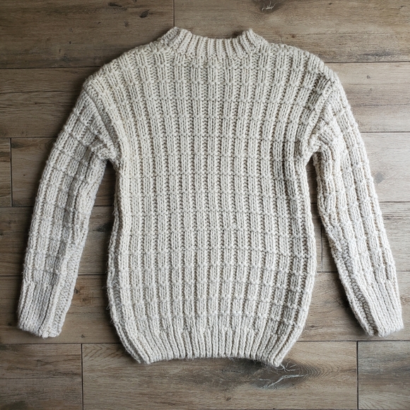 Anthropologie Moon River Cream Sweater Size Small - Picture 3 of 5